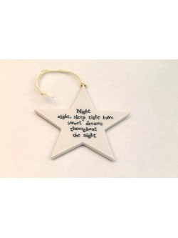 East of India Porcelain 'Night Night' Star' (FREE POSTAGE)